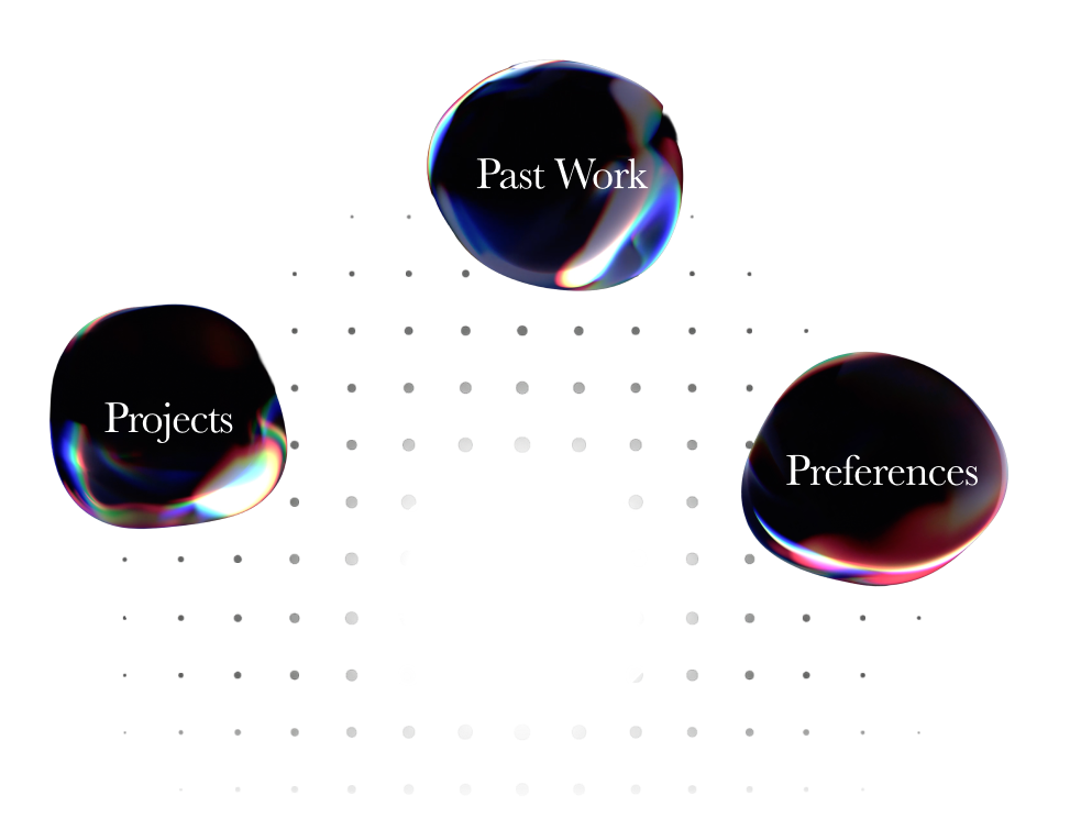 Memory connecting past work, projects, and preferences